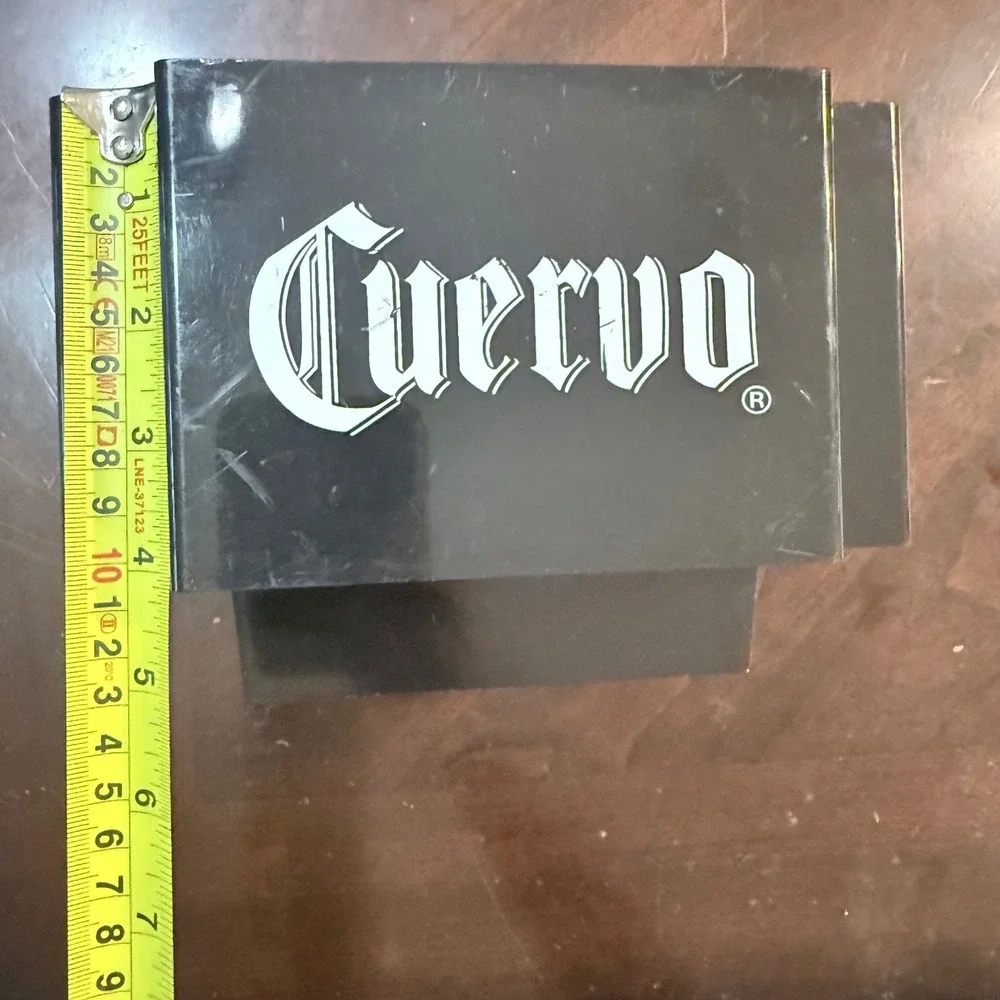 Cuervo Beer Bar Caddy Condiment Organizer Napkin Straw Holder Black